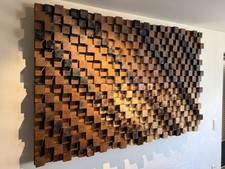 3D Holzmosaik (2,05m x 1,25m x 0,1m) Skyline ...
