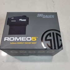 Sig Sauer Romeo5 SOR52001 1x20mm Compact 2 MOA Red Dot Sight High  Low Mount 