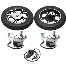 2X 250W 24V DC Wheelchair Motor Kit w/ Joystick  12" Wheels for Electric Scoote