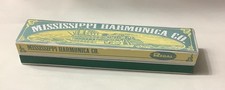 Mississippi Harmonica Co. Regal Harmonica in Original Box Vintage Style Green 
