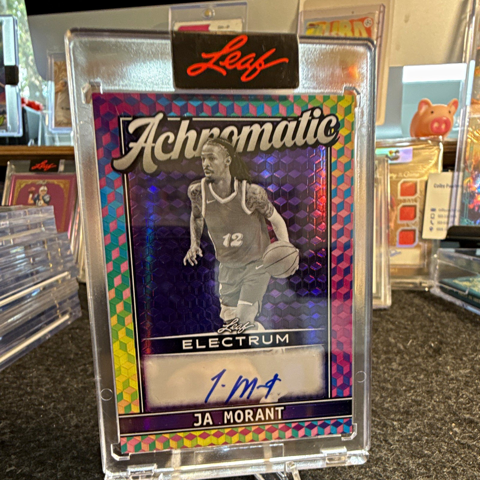 Leaf 2025 Electrum Achromatic Ja Morant Grizzlies Auto #A-JM1 3/7