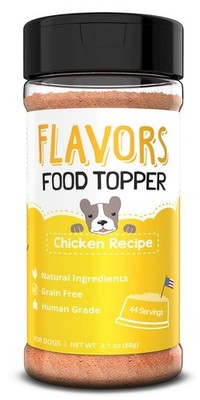 Flavors Food Topper For Dogs Chicken Recipe 3.1-Ounce Meal Mixer