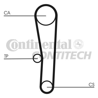CT1062 ENGINE TIMING BELT CAM BELT CONTITECH NEW OE REPLACEMENT - Picture 2 of 7