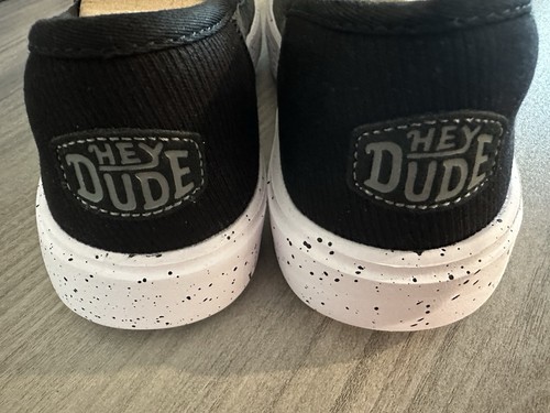 Hey Dude Sunapee With Sport Mesh Black Canvas Shoes 41273-001 Size W8 - Picture 4 of 8