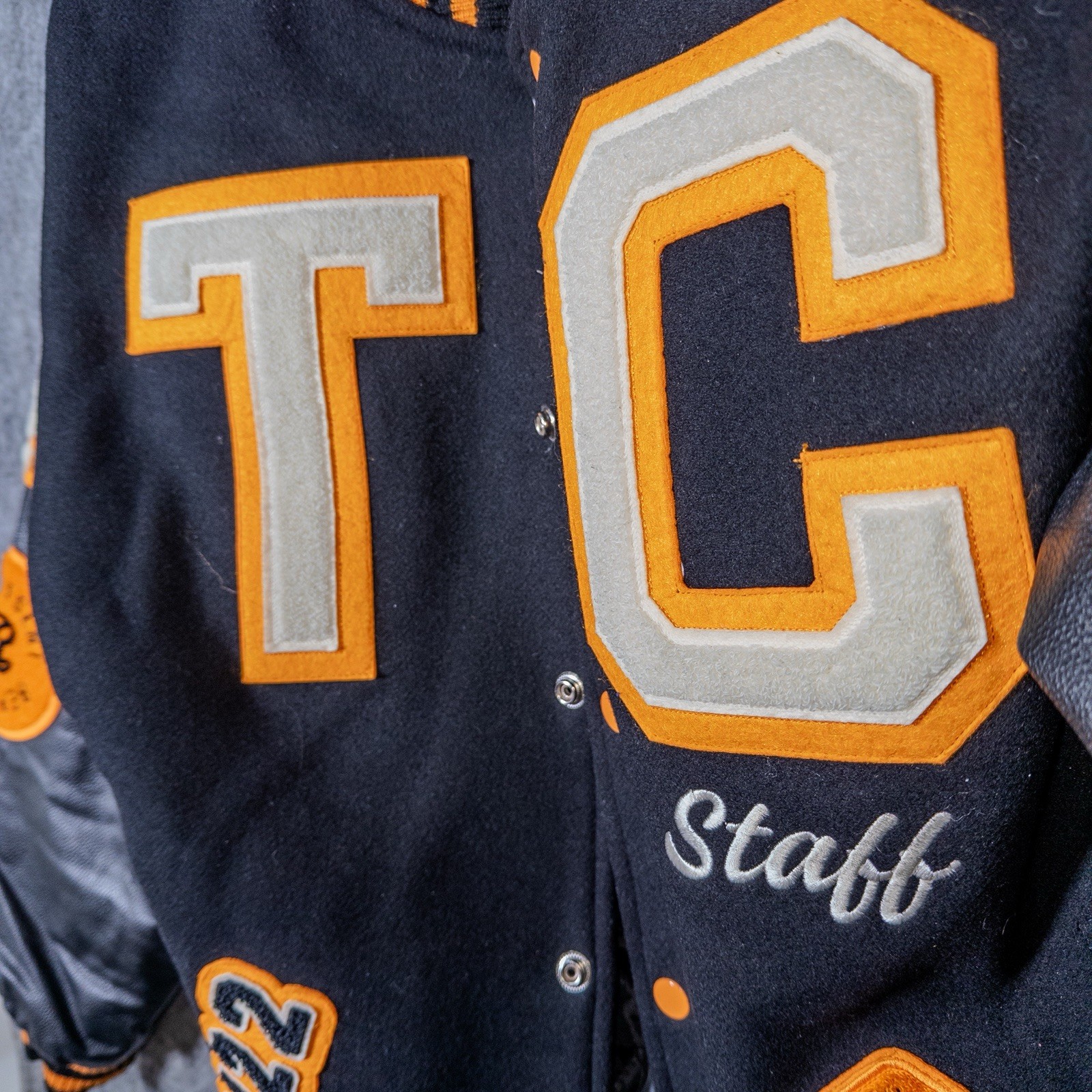 Represent Clo Varsity Jacket Black Medium Wool / … - image 11