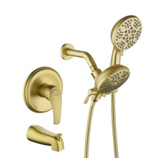 Dual Shower Faucet Set with Tub Spout Tub and Shower Faucet Set Complete Dual
