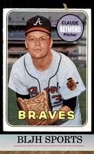 1969 Topps #446 Claude Raymond Atlanta Braves (see pics/back)