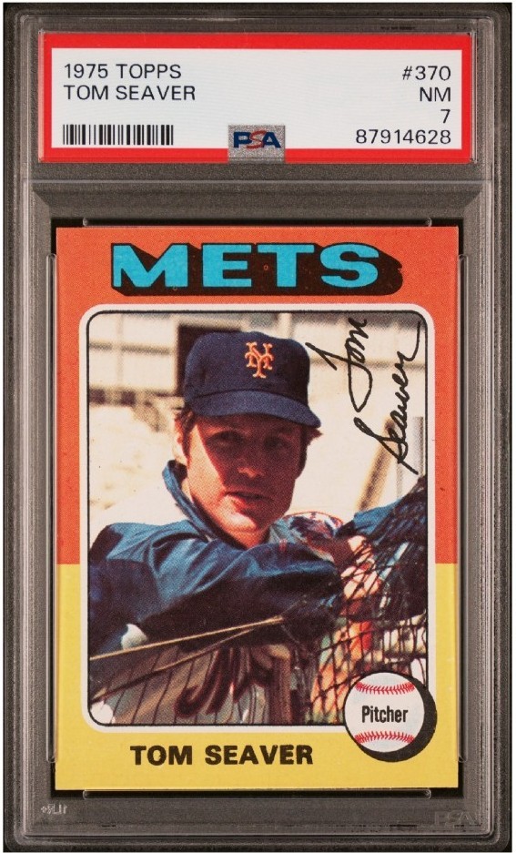 1975 Topps #370 Tom Seaver (HOF) PSA 7
