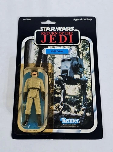 A-940 MINT ON CARD VINTAGE 80'S KENNER STAR WARS ROTJ 77 BACK AT-ST DRIVER