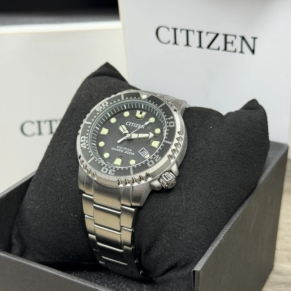 NEW✅AUTOMATIC✅ Citizen Promaster Dive EcoDrive Men's Watch Black Dial BN0167-50H - Image 3 of 4