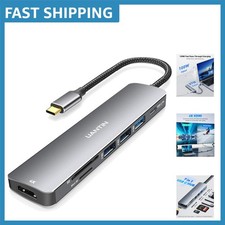 Ultimate 7-in-1 USB C Multiport Adapter: 4K HDMI, Fast Charging  SD Reader