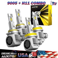 HOT 2024 Q16 AUXITO 9005 H11 H8 LED Headlight Bulb 20000LM High Power 90W CANBUS