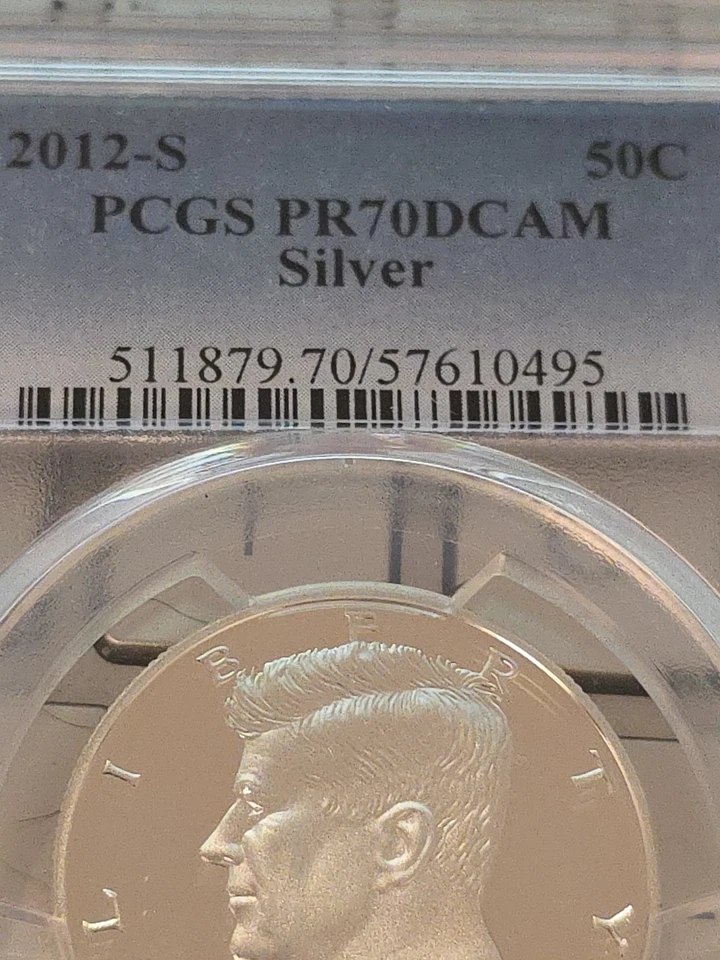 2012 S 50C Silver Kennedy Half Dollar PCGS PR70DCAM-SEE STORE WW2 MEDALS -CURREN - Image 2 of 4