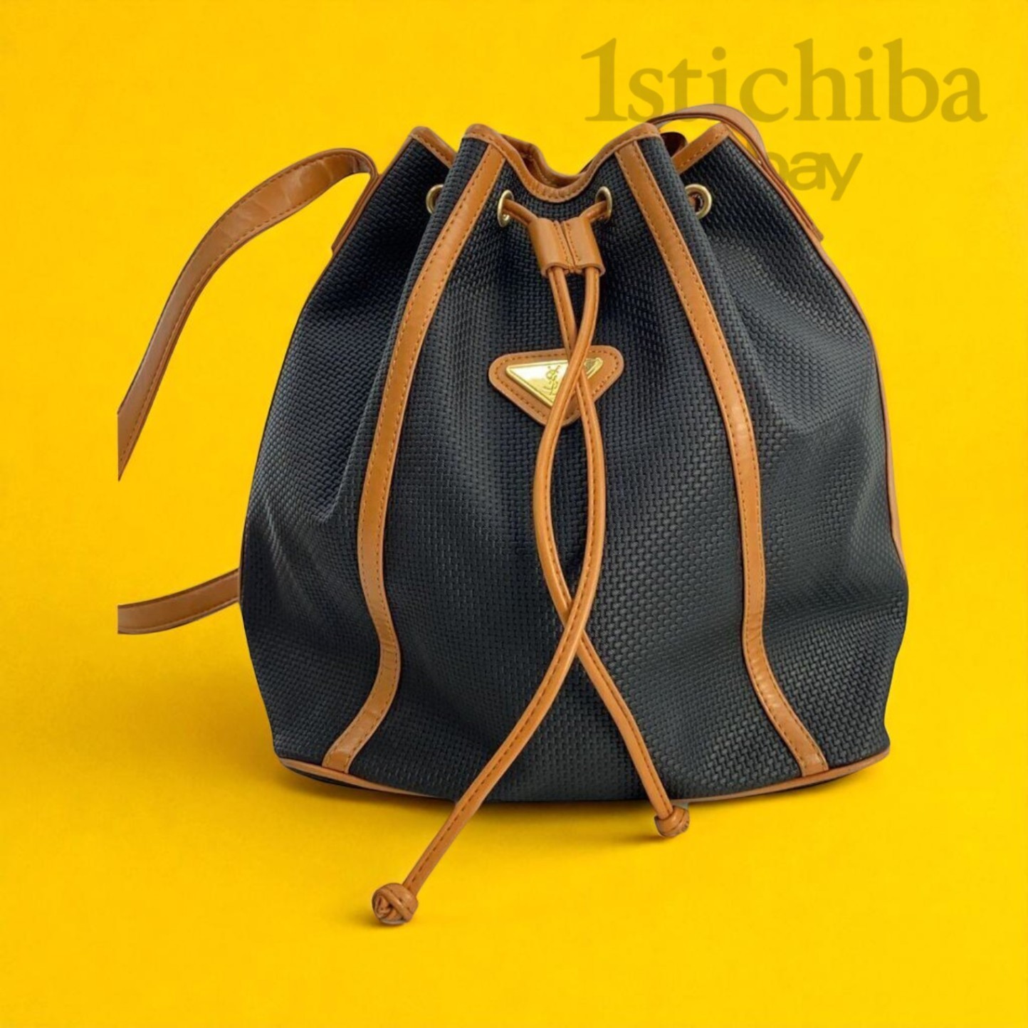 Borsa a tracolla Yves Saint Laurent nera usata borsa di design di lusso