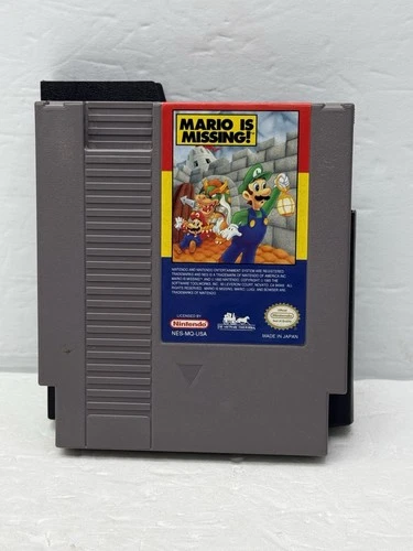 Nintendo NES Mario is Missing! (Cleaned, Tested & Working) NO LOWBALL OFFERS