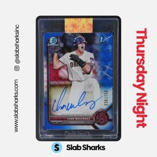2022 BOWMAN DRAFT IVAN MELENDEZ CHROME PICK AUTO BLUE REFRACTOR PROSPECT /150
