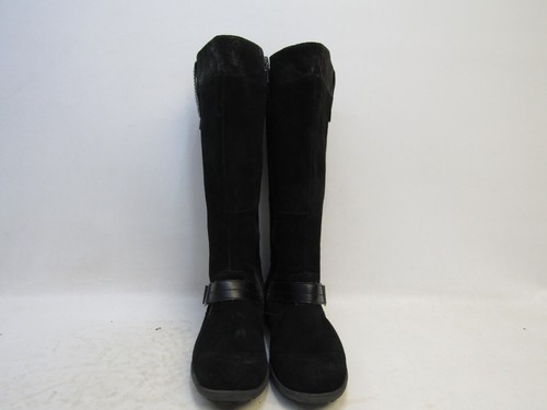 Botas de moda Earth para mujer talla 10 B negras de gamuza con hebilla y cremallera con eje de 14,5" - Imagen 5 de 11