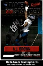 2021 Panini Prestige A.J. Brown #TS-AB Tennessee Titans Time Stamped NFL