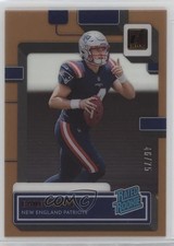 2022 Panini Clearly Donruss Rated Rookie Orange 46/75 Bailey Zappe #79 0dj8