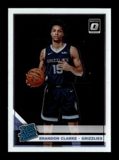 2019-20 Donruss Optic #194 Brandon Clarke Rated Rookie Grizzlies RC A