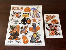 Vintage Suzy's Zoo Halloween Stickers