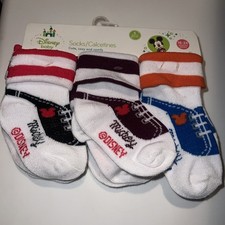 Disney Baby Mickey Mouse Baby Socks 6 Pairs 18- 24 Months