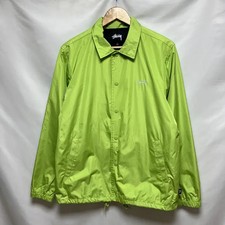 Stussy Japan Classic Lime Green Coach Jacket S Oversized