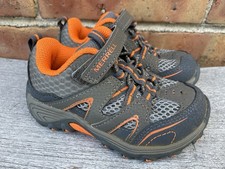 Merrell Trail Chaser Jr Toddler Grey Orange Shoes Boot Size 7M