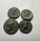 4x Preserved Genuine ANCIENT GREEK COINS (Small) ~300 - 100 BC!