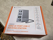 HyperDrive GEN2 12-in-1 USB-C Docking Station 100W HDG212BP 4K60Hz HDMI DP