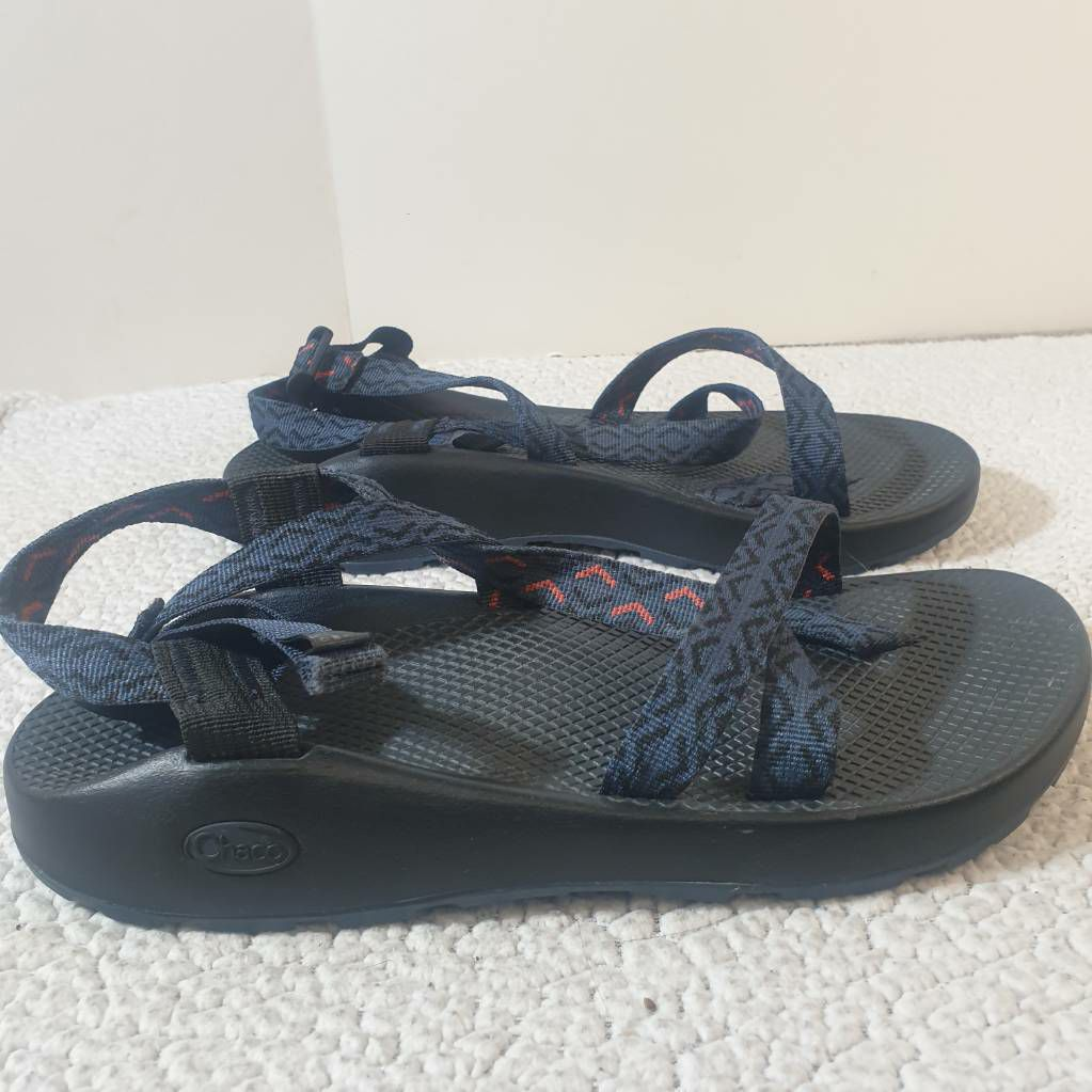 Chaco Z/2 Mens Sandals Size 11 Black & White Geometric Pattern Adjustable Strap Chaco Mens Z/2 Sport Sandals Black Geometric Adjustable  main image 4