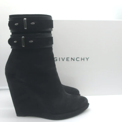 Givenchy Black Ankle Wedge Boots Pre-Owned Givenchy Wedge Ankle Boots Size 39 — $199  main image 4