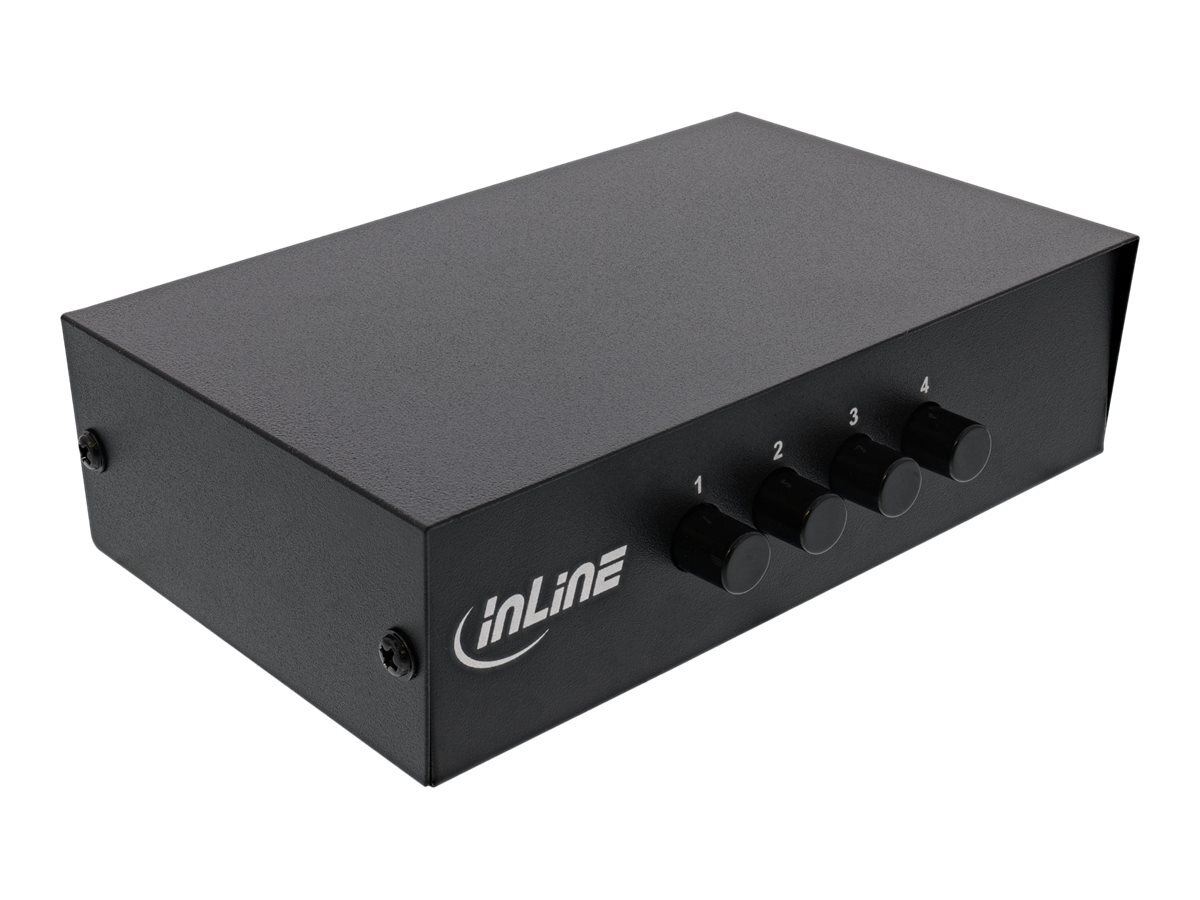 InLine AV Switch manuale a 4 porte 3x RCA IN/OUT Kvm switch 89304I