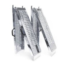 VOUNOT 2x Faltbare Auffahrrampe aus Stahl Rutschfest Laderampen Last 400kg