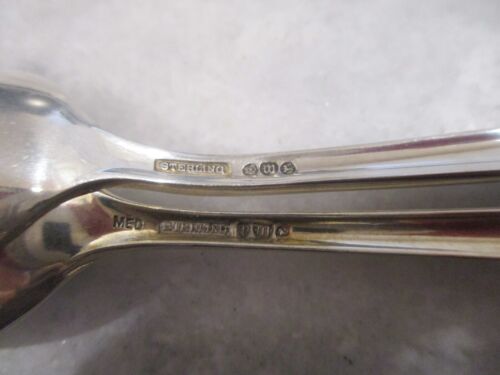 WATSON WINDSOR ROSE STERLING SILVER TEASPOONS SET(12) 6" - NO MONO - 343g - Picture 3 of 24