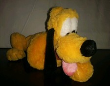 Disney Parks PLUTO Soft Plush Stuffed Bean Bag Mickey Mouse Dog Animal Doll 10"