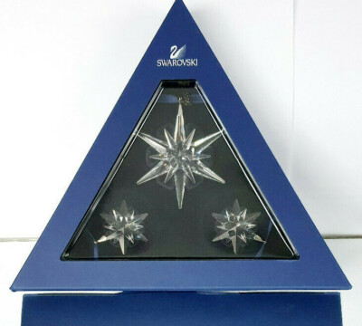 SWAROVSKI Weihnachtsstern Annual Ed.2005 Christmas Xmas Ornaments SET  842602 NEU | eBay
