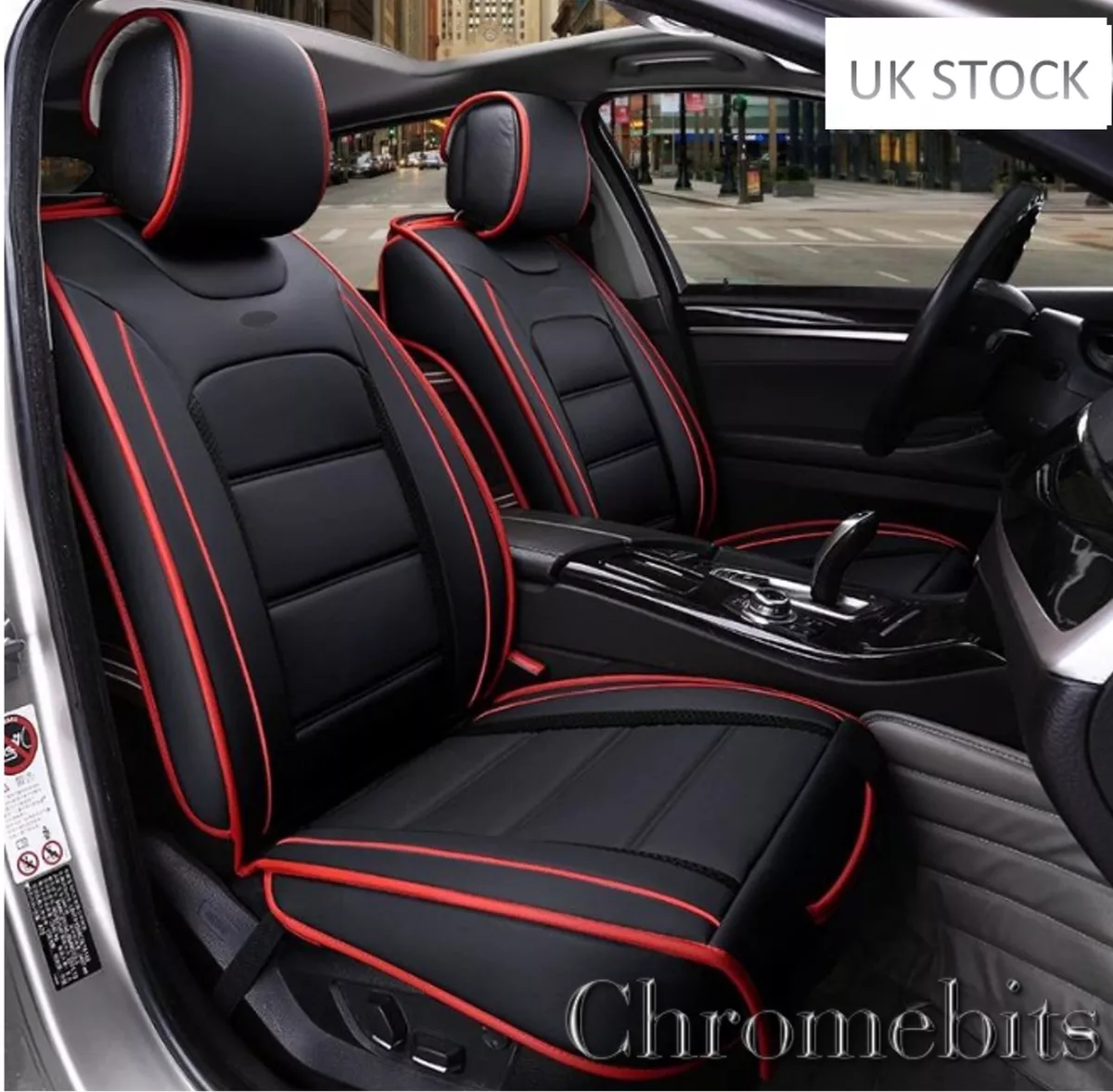 Car Seat Covers fit Vauxhall Astra H Black Leatherette 1+1 Elite