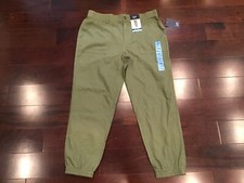NWT GAP Olive Green Girlfriend Chino Ankle Pants Elastic Rear Waist Size Large