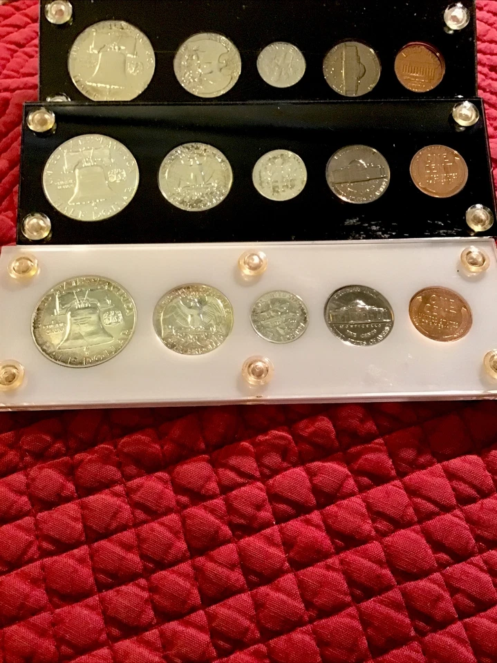 1957, 58, 59. GEM Silver Proof Sets In Capital Holder. Blazing Luster & Toning! - Image 2 of 2