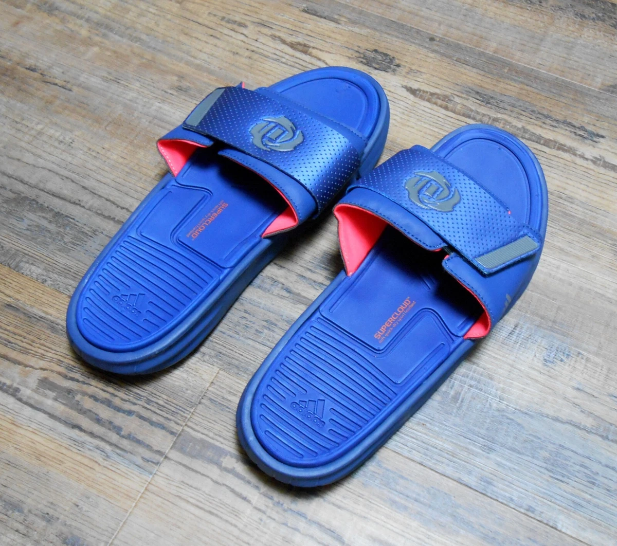 New Adidas Supercloud Slides Sandals Mens 11 Logo Orig. | eBay