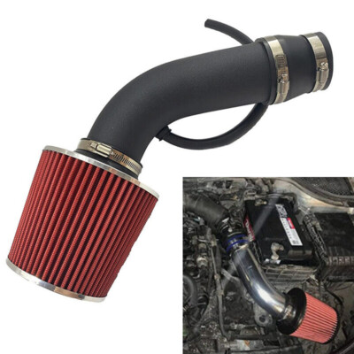 Cold Air Intake Filter Induction Kit 3'' Aluminum Pipe Power Flow Hose System 