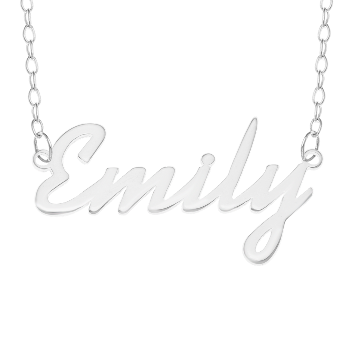 Nameplate Necklace Necklace With Name Emily Personalise Your Name