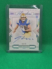 🔥2022 Flawless Football Greg Dulcich RC Rookie Auto HOLO #/25 UCLA&Broncos🔥 