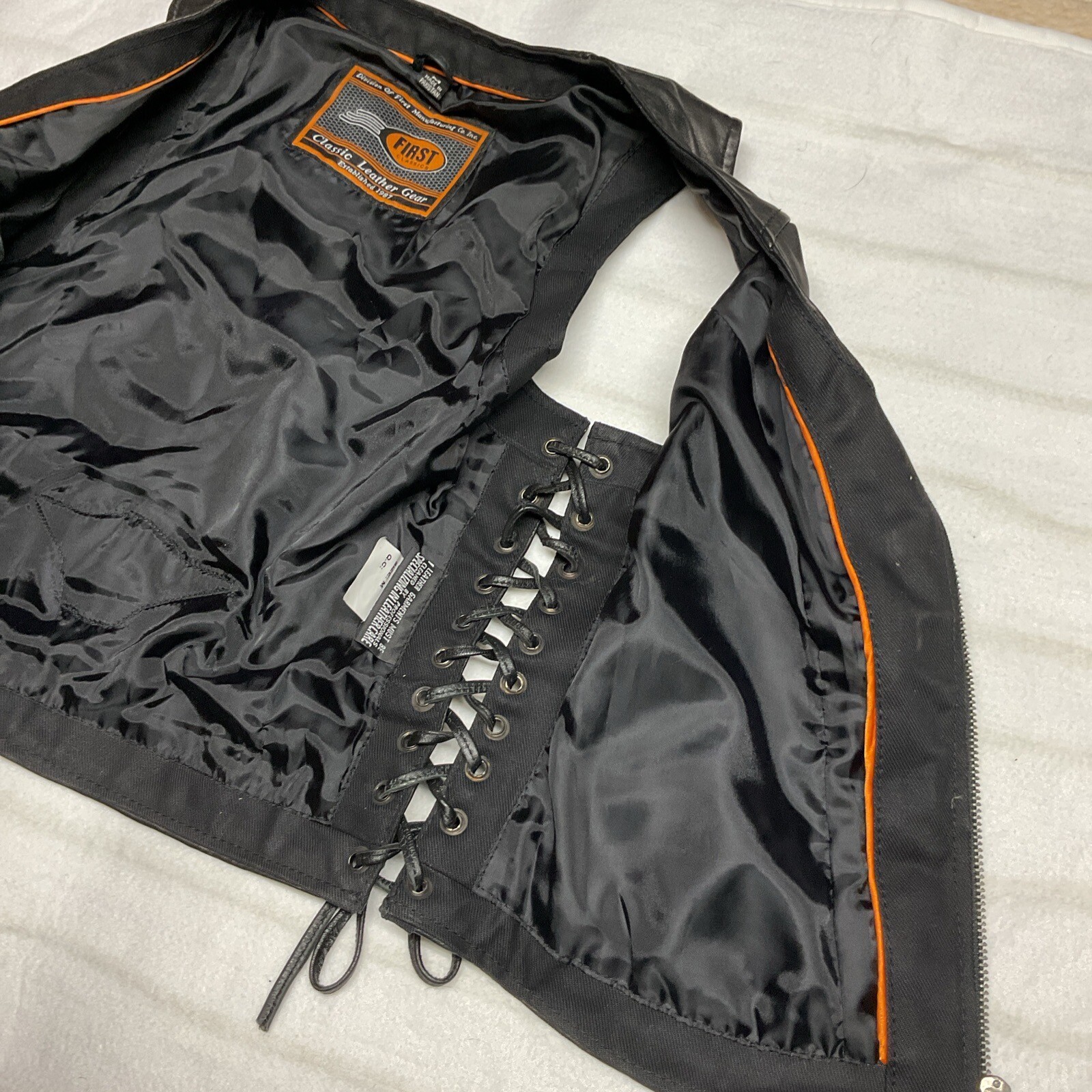 First Classics Womans Leather Gear  Motorcycle  V… - image 3