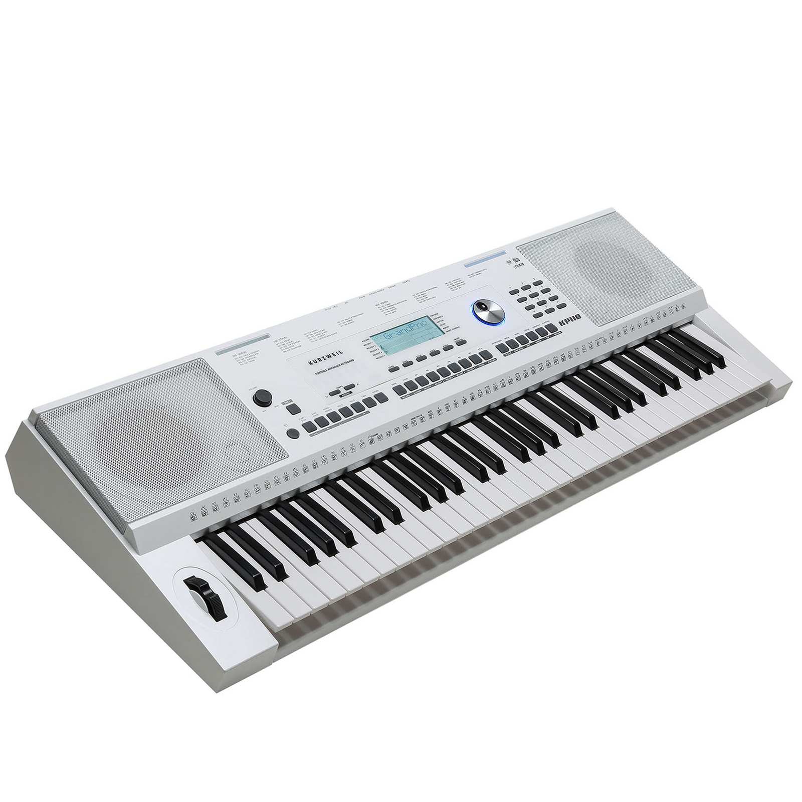 Kurzweil KP110WH 61 Keys Full Size Portable Arranger Keyboard White