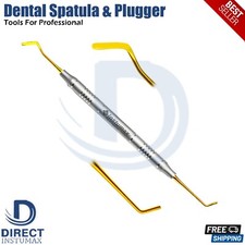 Dental Composite Filling Instruments Spatula  Plugger Titanium Gold Tips