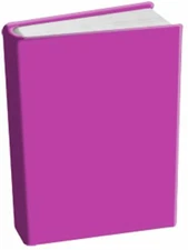 X3 NEW Fuchsia Book Cover Stretchable Fabric Sox School College Student  