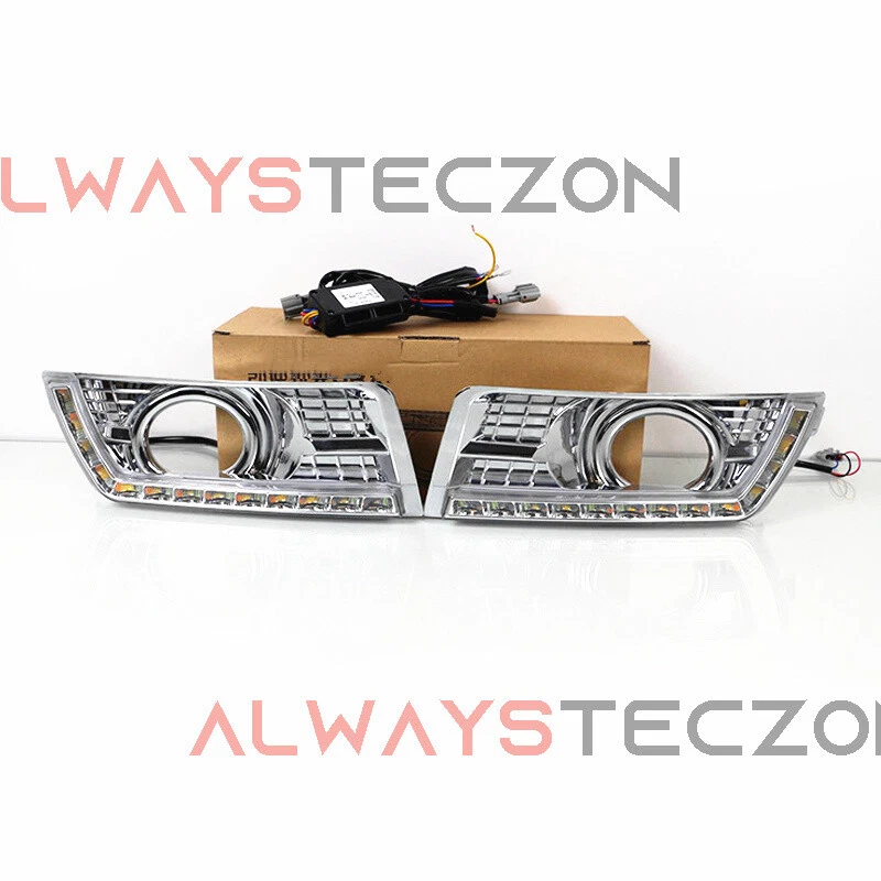 Luces de circulación diurna LED DRL antiniebla con giro para Cadillac SRX 2010-2016 Foto 2 de 4