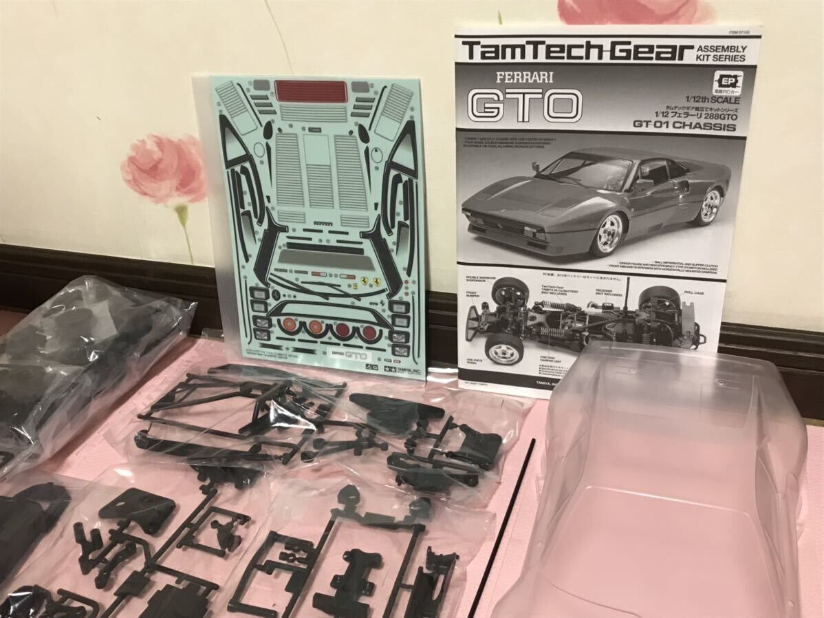TAMIYA 1/12 TamTech-Gear FERRARI 288 GTO GT-01 RC Car TAMIYA 1/12 TamTech-Gear FERRARI 288 GTO GT-01 RC Car